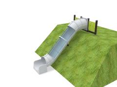 TUBE SLIDE ON HILL