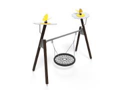 BIRD NEST FLOWER SWING