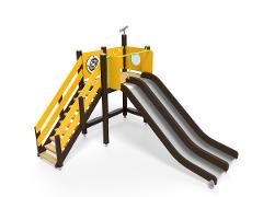 PLAY TOWER & DOUBLE SLIDE