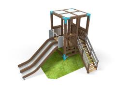 PLAY TOWER & DOUBLE SLIDE