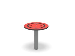 BUTTON SEAT RED