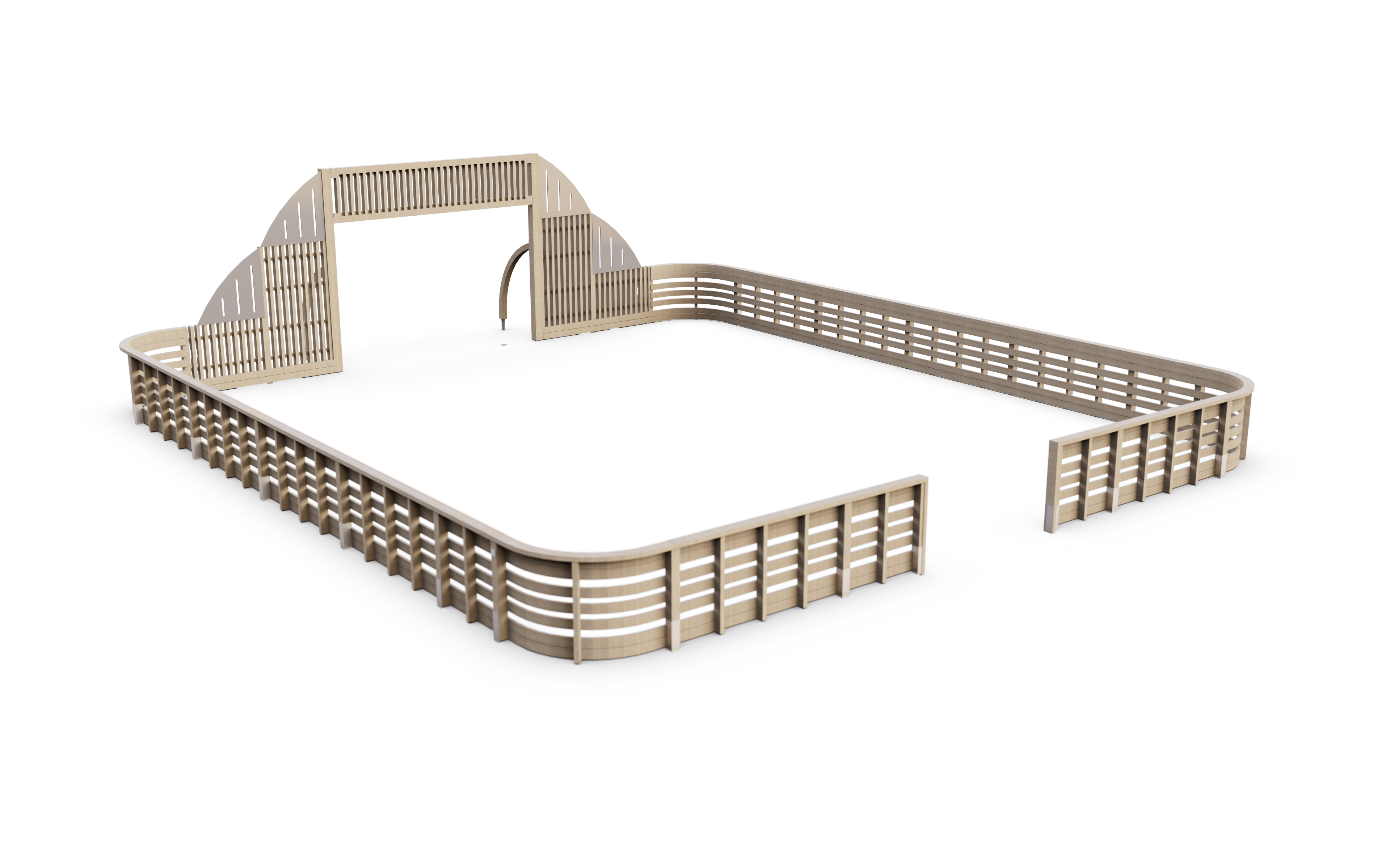 Ace Arena Sutu fence and boarding