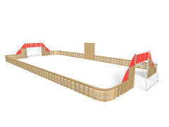 ACE ARENA WITH BALL WALL IN D 11.3X22 M