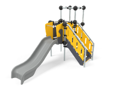CLIMBING TOWER AND SLIDE
