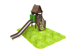 HIDE AND SLIDE TROLL VILLAGE ON HILL