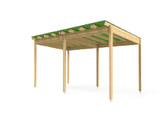 PERGOLA WITH HPL ROOF