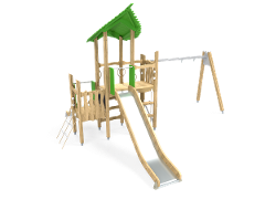 PLAY TOWER AND SWING