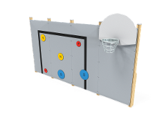BALL WALL WITH BASKETS
