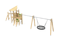 TOWER PLAY WITH SWINGS