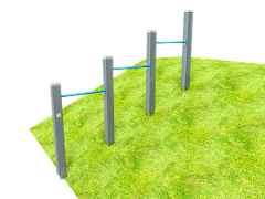 CHINNING BARS ON SLOPE